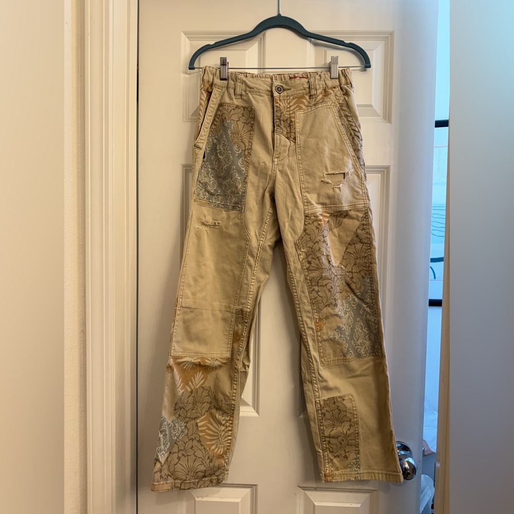Anthropologie Pilcro The Roamer Patchwork Trousers in size 27